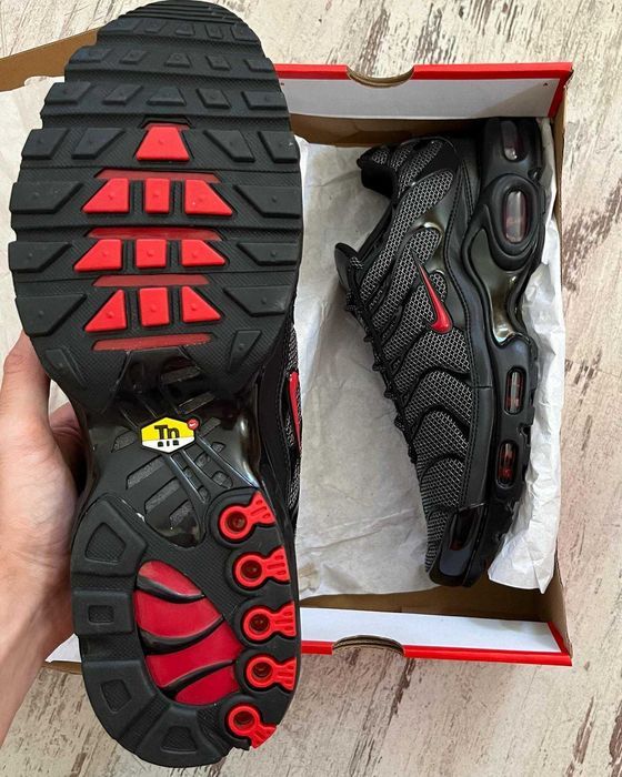 !SALE! Nike Air Max Plus TN Black Red Reflective 41 42 43 44 45 айр тн
