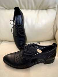 Женские классические кожаные туфли ALlierare( стелька 23.7 см)