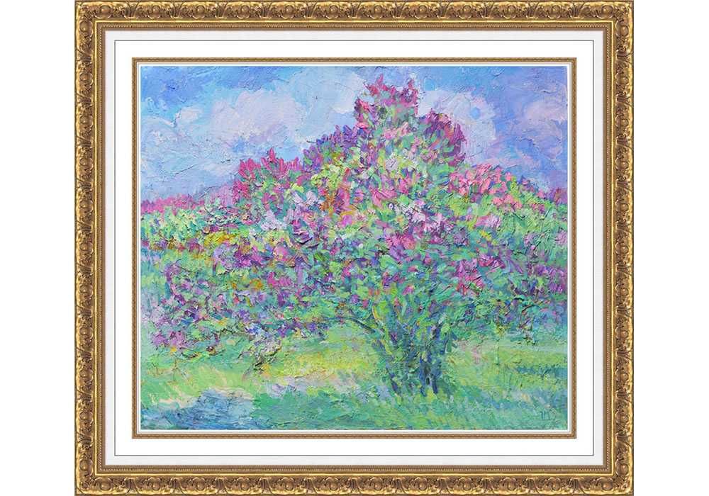 Максименко Николай (1924-2016) Сирень х/м 70*60 /Квітує бузок олія/пол