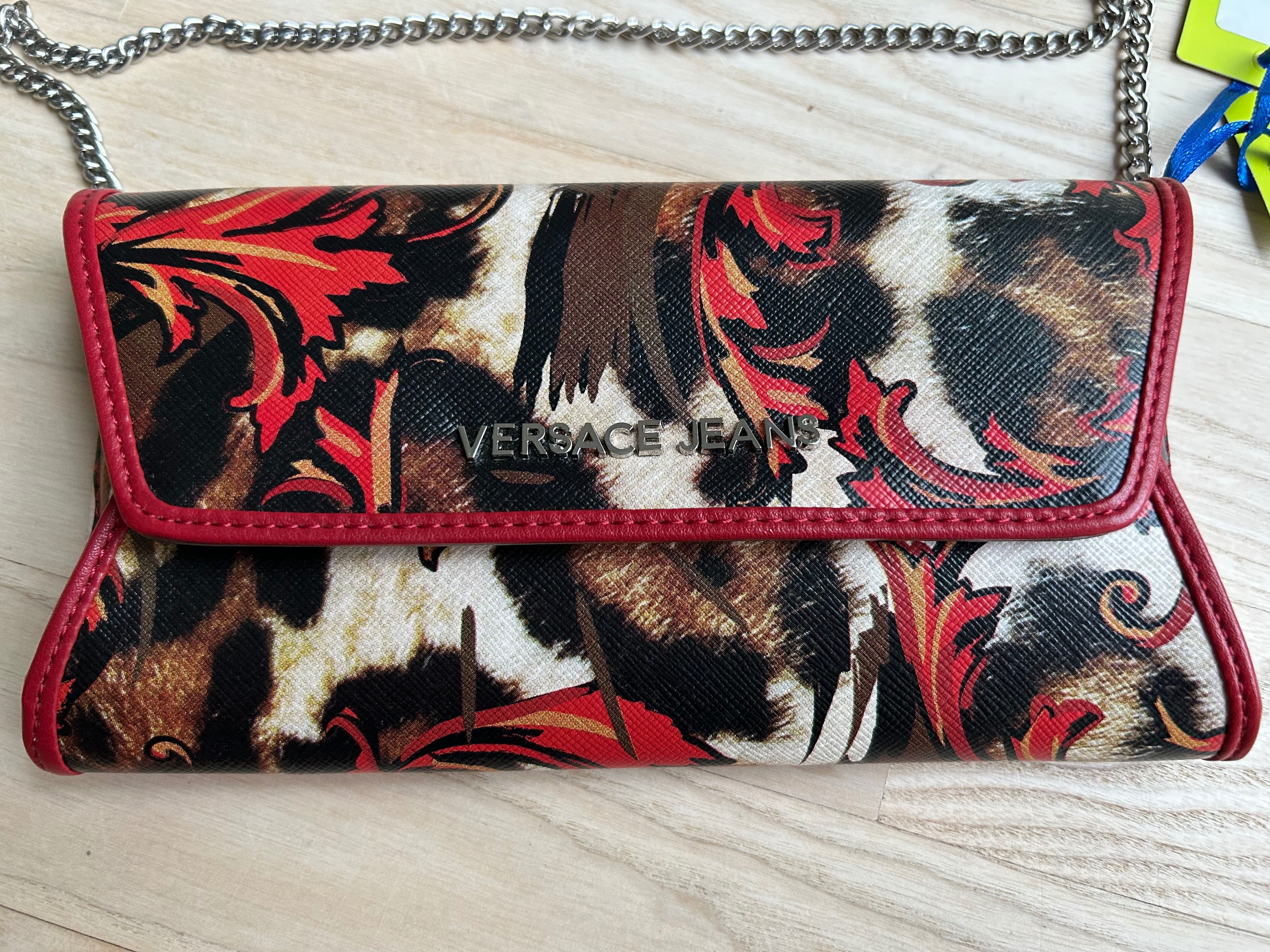 Torebka Versace Jeans z paskiem na łańcuchu