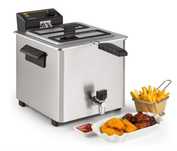 Frytkownica Klarstein 3000W 8L XXL | Oil Drain | INOX