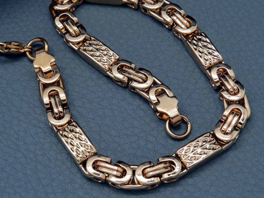 ZŁOTY ŁAŃCUSZEK na szyję + BRANSOLETKA Super SPLOT zetaw na prezent !