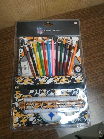 Pittsburgh Steelers NFL набор в школу карандаши пенал канцелярия