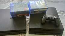 PlayStation 4 Pro + ps 4 SLIM / Gry / okablowanie