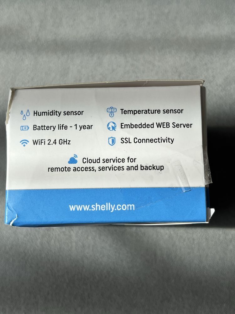 Shelly H&T, sensor wifi - czujnik temperatury i wigotnisci-Nowe#8