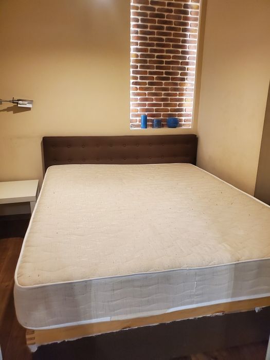 Ліжко з ортопедичним матрасом. 160×200