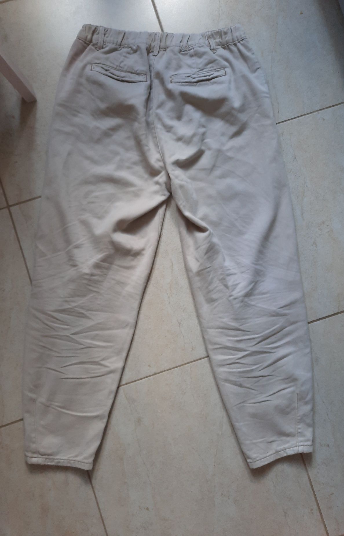 Spodnie damskie Wólczanka 38 M beżowe denimy