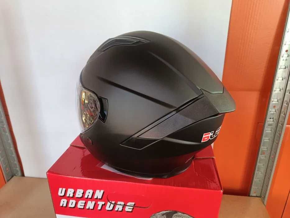 Kask motocyklowy otwarty BLENDA czarny mat BLEXX rozmiar L