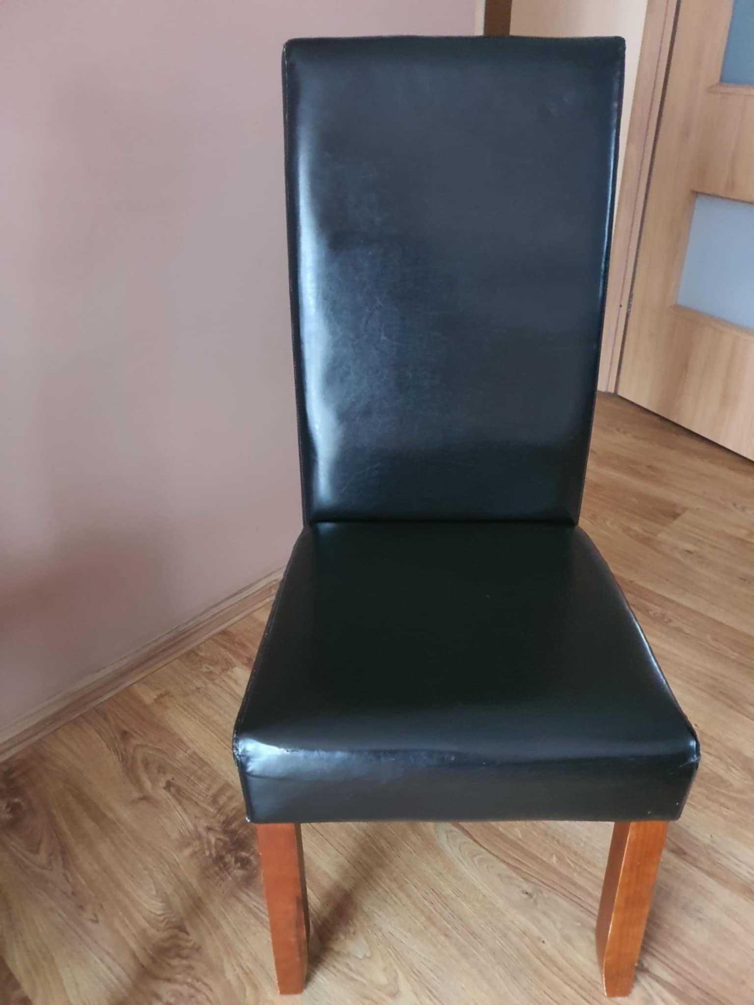 Krzesła do jadalni ze skóry ekologicznej 6 sztuk
