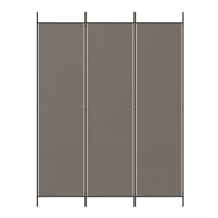 Vidaxl Parawan 3-Panelowy, Antracytowy, 150X200 Cm, Tkanina