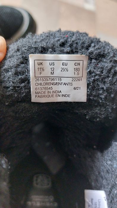 Зимові  термо черевики  Clarks  29р. на хлопчика