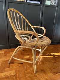 Cadeira palhinha vime bamboo