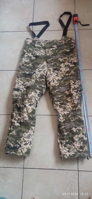 Теплі штани з підкладкою, піксель, ріп-стоп, Польща