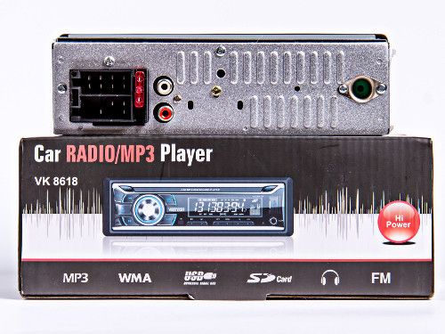 Radio Samochodowe USB SD MP3 Aux in + Głośniki 13cm Green