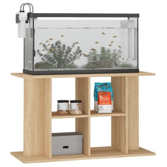 Szafka Pod Akwarium Vidaxl Dąb Sonoma 100x40x60 cm Brązowa