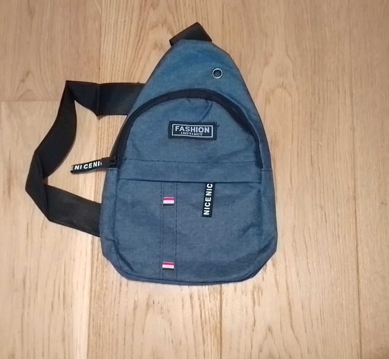 Saszetka męska niebieska Torba na ramię/plecy