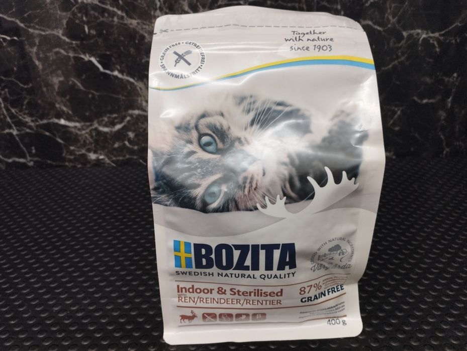 Bozita indoor and sterilised 400g kot