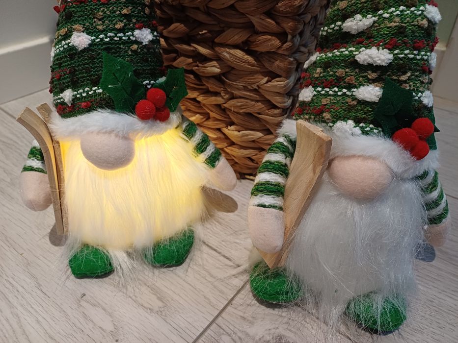 Decoração Natal : Gnome com luz - Novo!