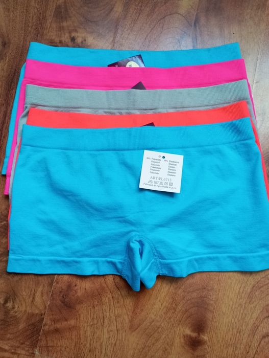 Nowe bokserki 5 par damskie dziewczęce S