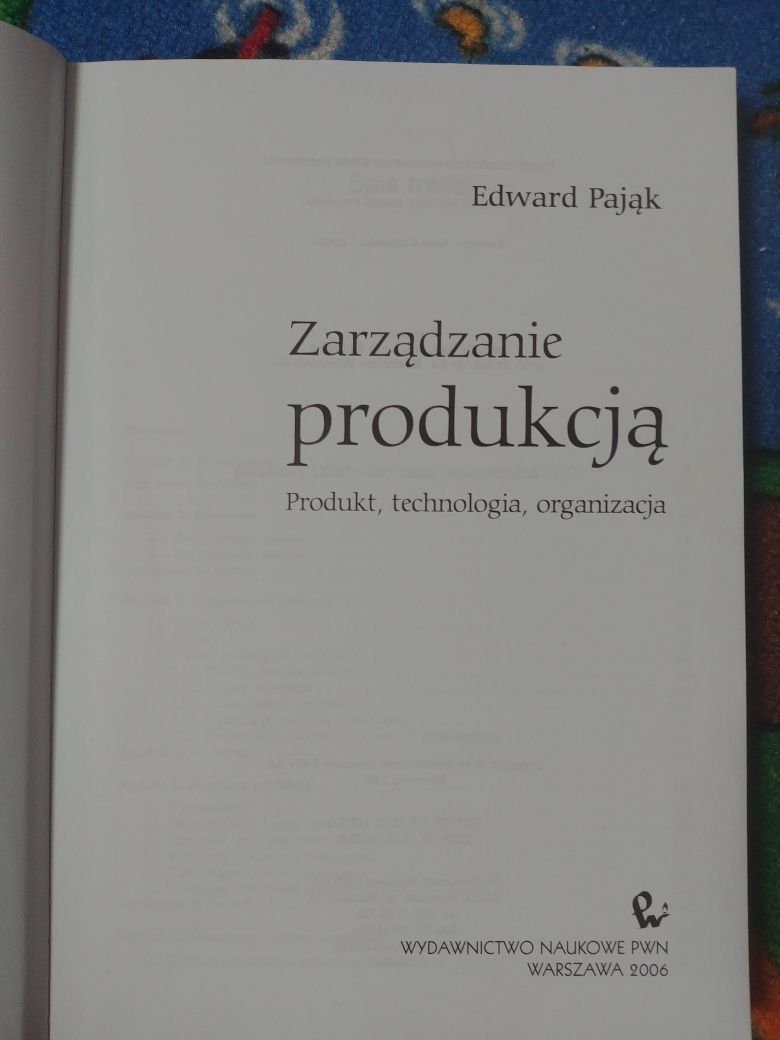 Zarządzanie produkcją Edward Pająk PWN 2006