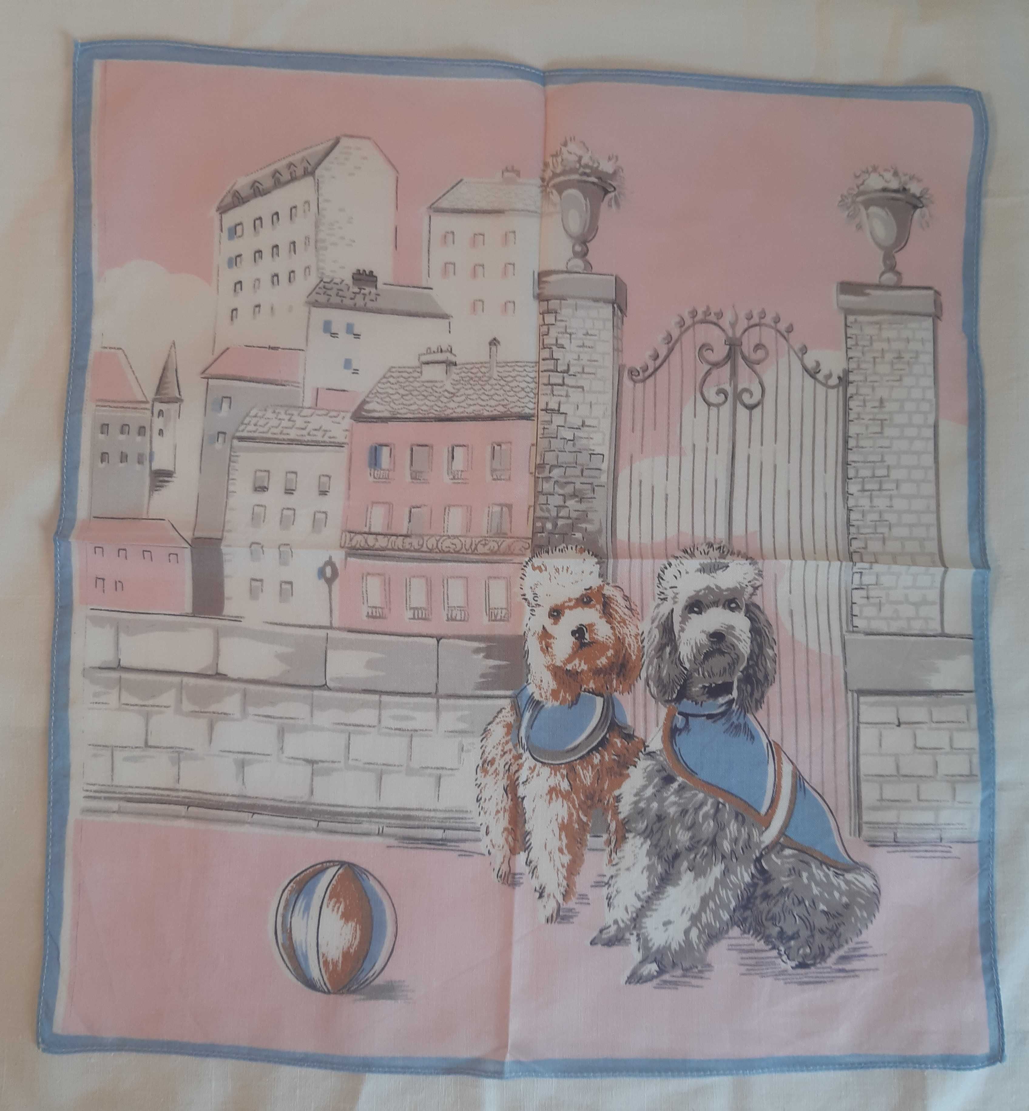 Conjunto de 6 Lencinhos de Mão Criança Anos 60