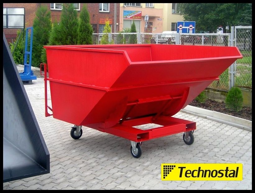 kontener samowyładowczy, koleba 2,2 m3 KS-22
