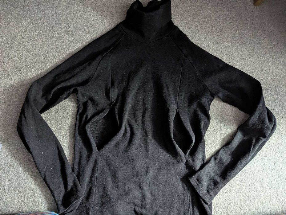 Тепла трикотажна водолазка для годування