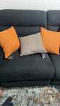 Conjunto 3 almofadas laranja e cinza