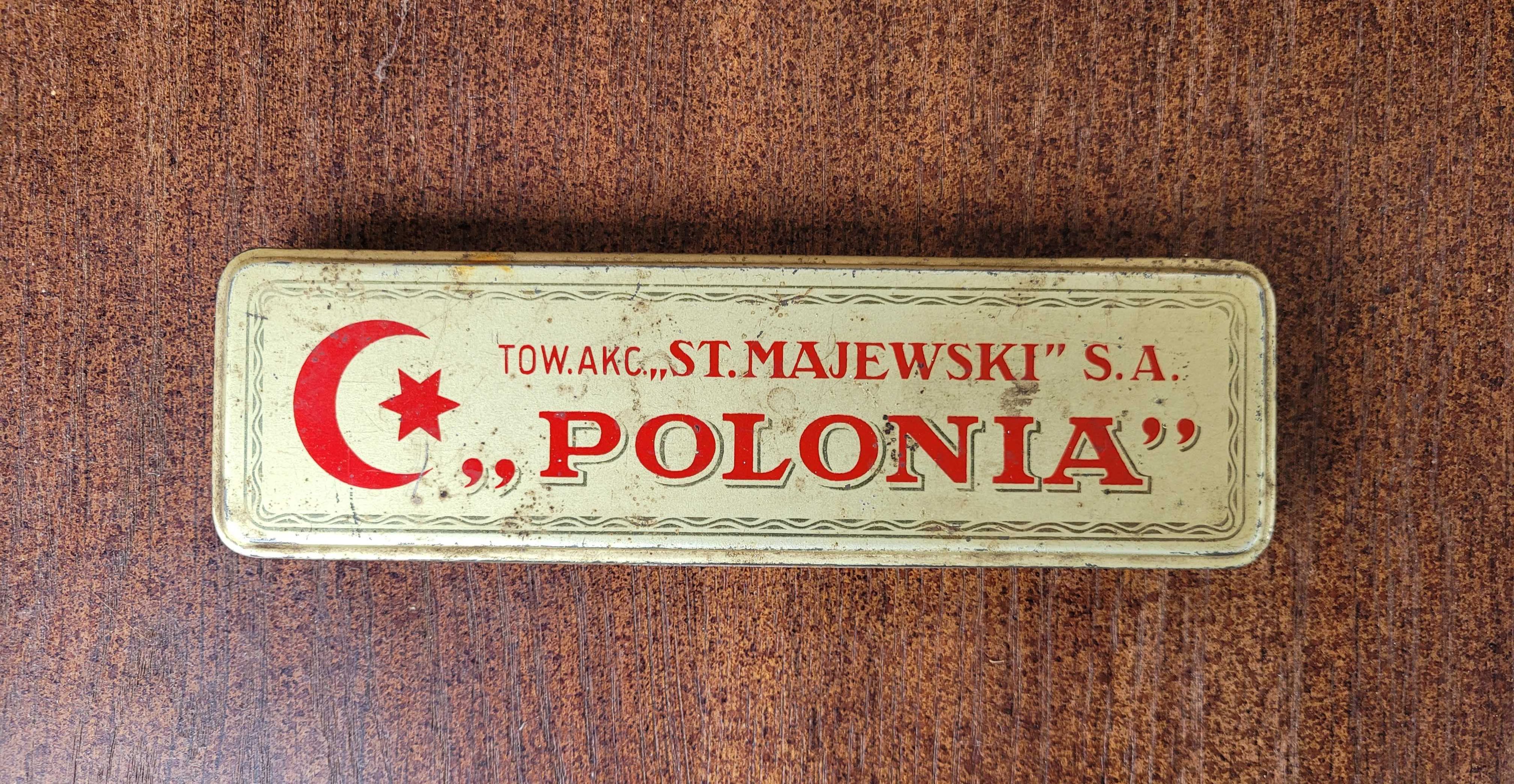 Stare przedwojenne pudełko na ołówki St.Majewski.