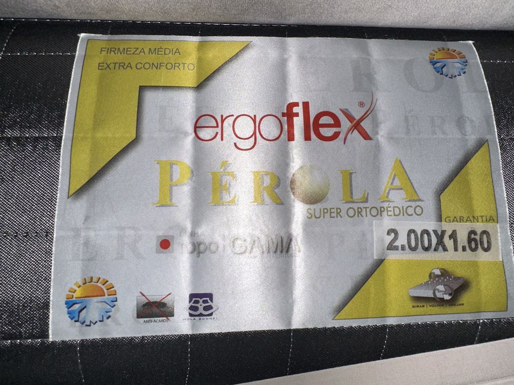 Calchão Ergoflex 2x1,60 Super Ortopédico Novo
