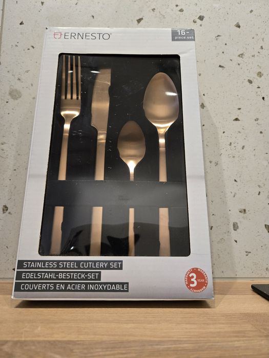 Komplet sztućców ze stali nierdzewnej ERNESTO - 6 kompletów