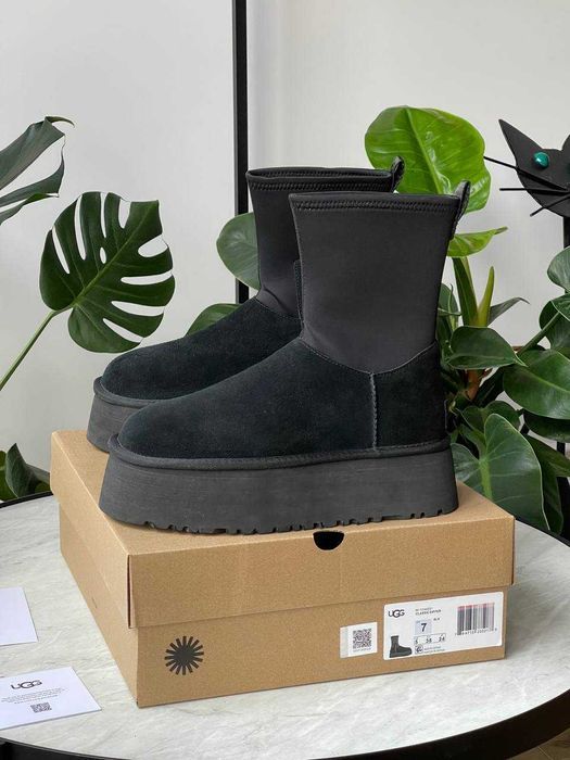 Женские зимние ботинки UGG Classic Dipper Boots замшевые сапоги угги