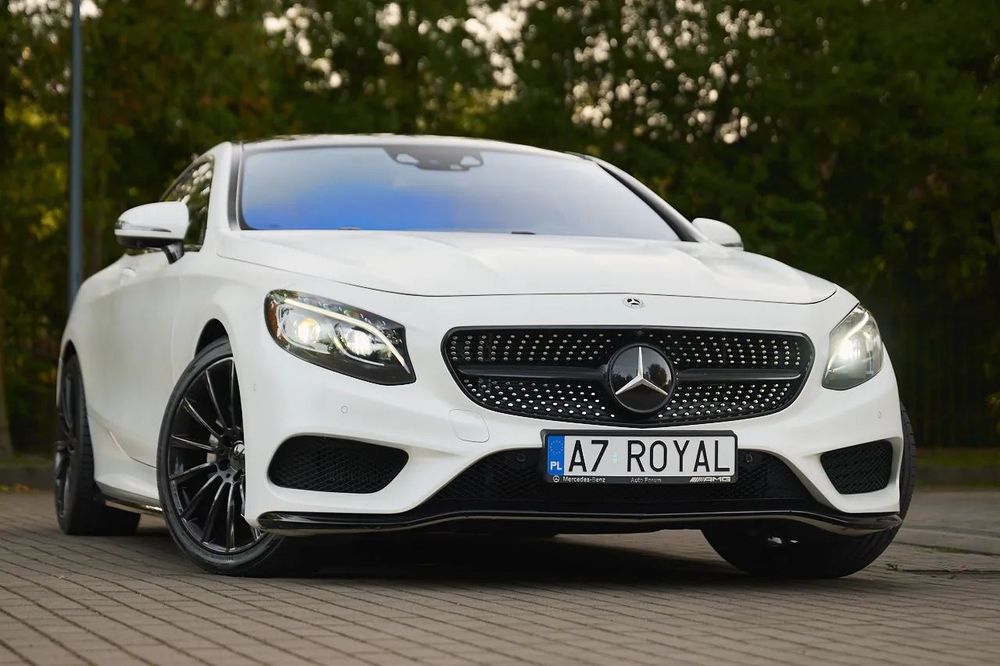Mercedes-Benz Klasa S S55*AMG_Coupe*515KM_Panorama_Burmester*Designo_Masaże*Wentyle_ZAMIANA