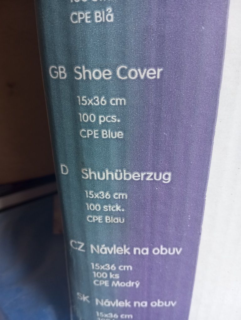 Protetores de sapatos tapa pés caixas com 100 unidades