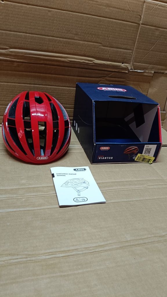 1  Abus Aventor Kask Szosowy Czerwonyrozm.51-55
