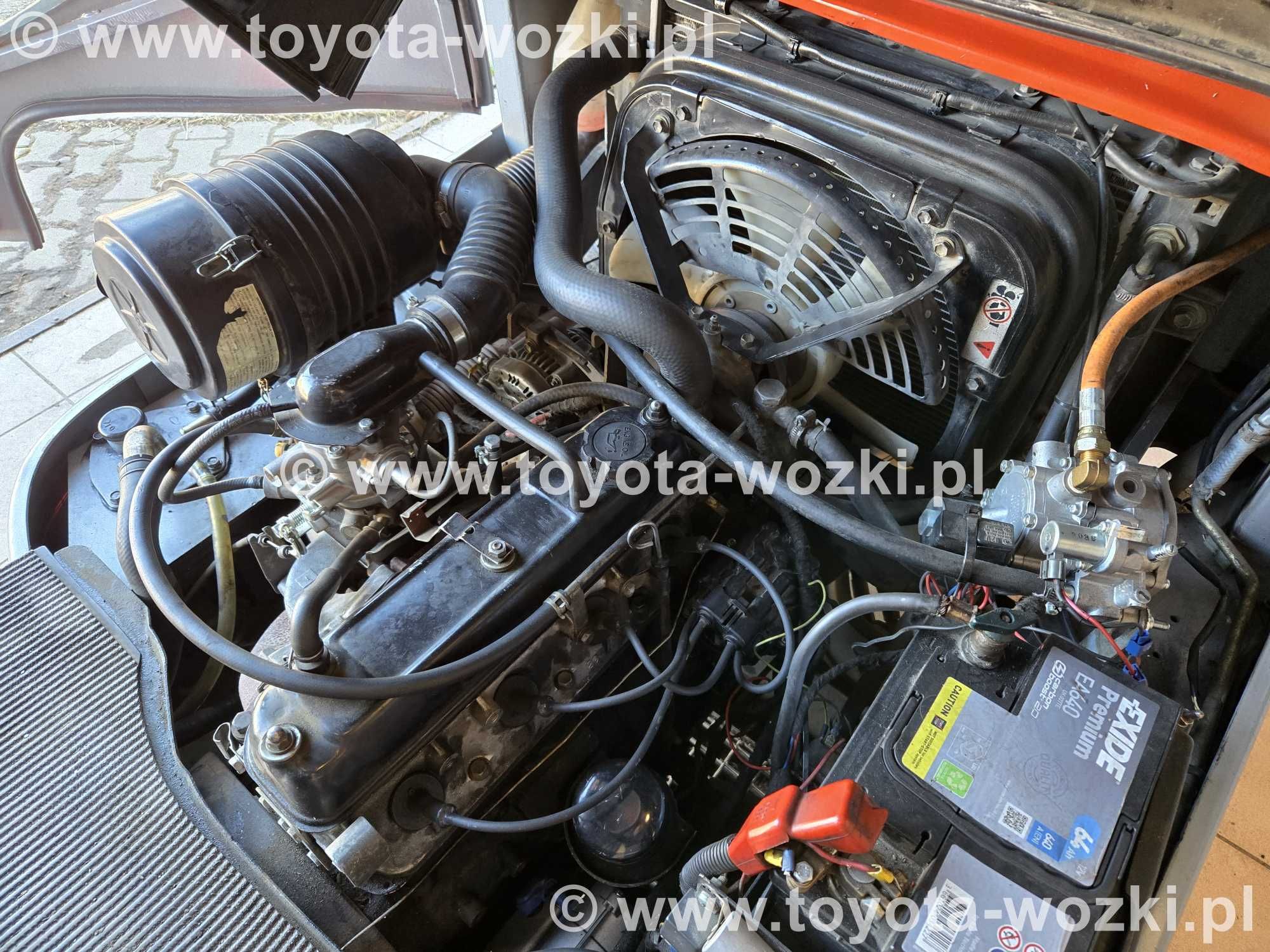Wózek Widłowy TOYOTA 6FG25 Kabina , Przesuw TOYOTA 6FGF25 widlak LINDE
