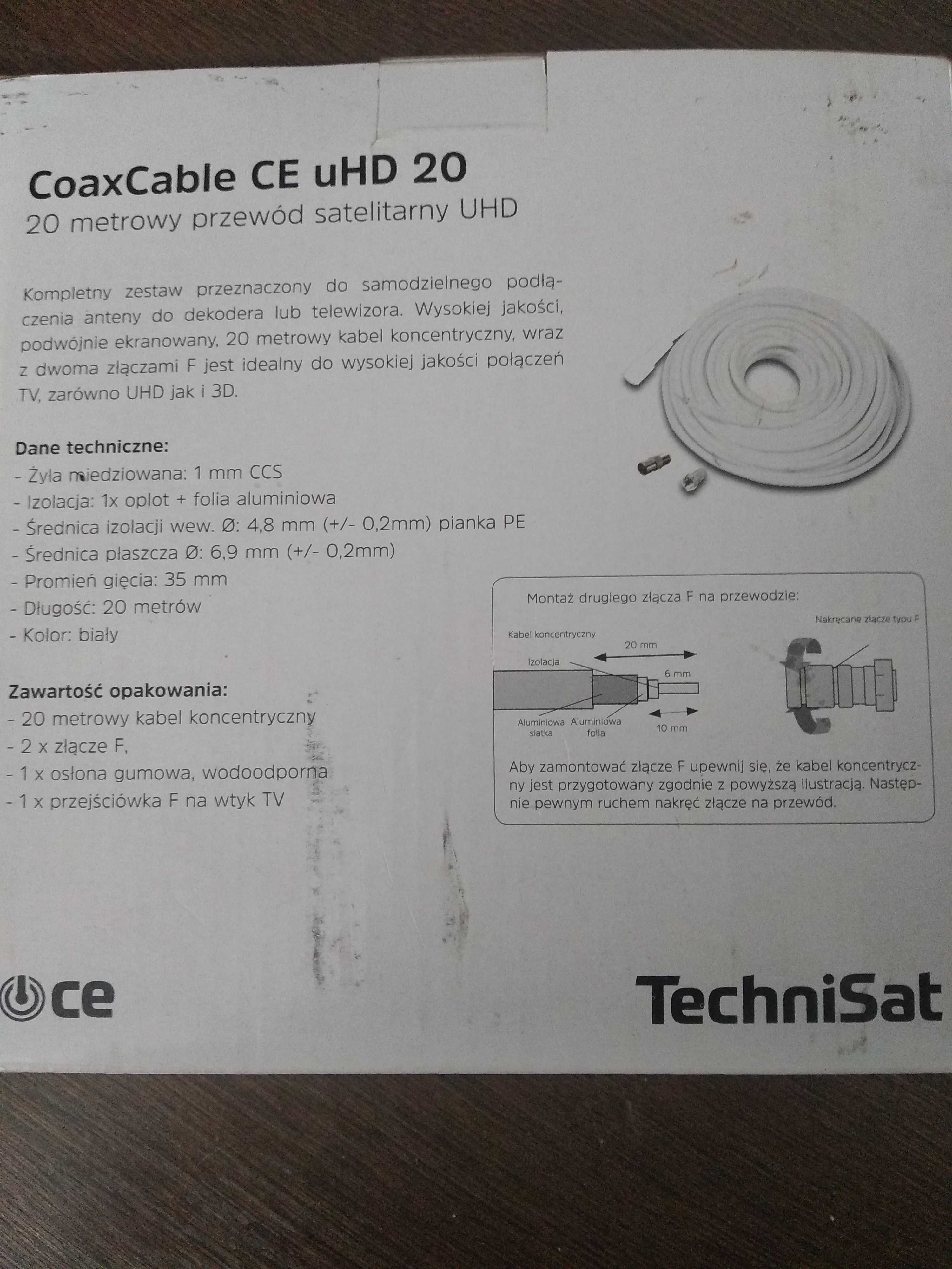 Uniwersalny kabel koncentryczny CoaxCable CE uHD