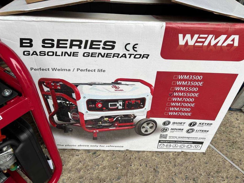 Генератор бензиновий 5.5 кВт Weima WM5500E