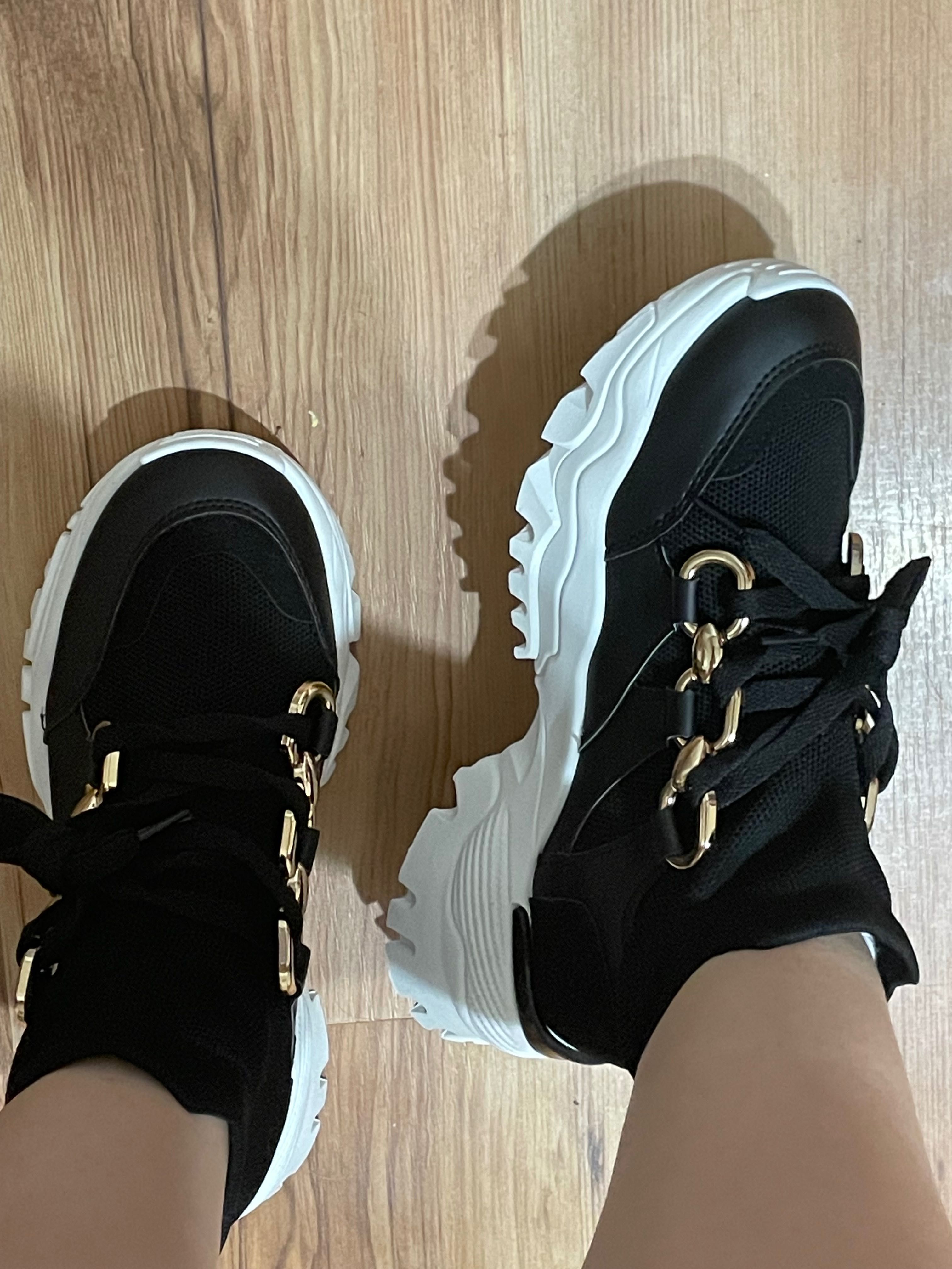 Buty adidasy czarno białe