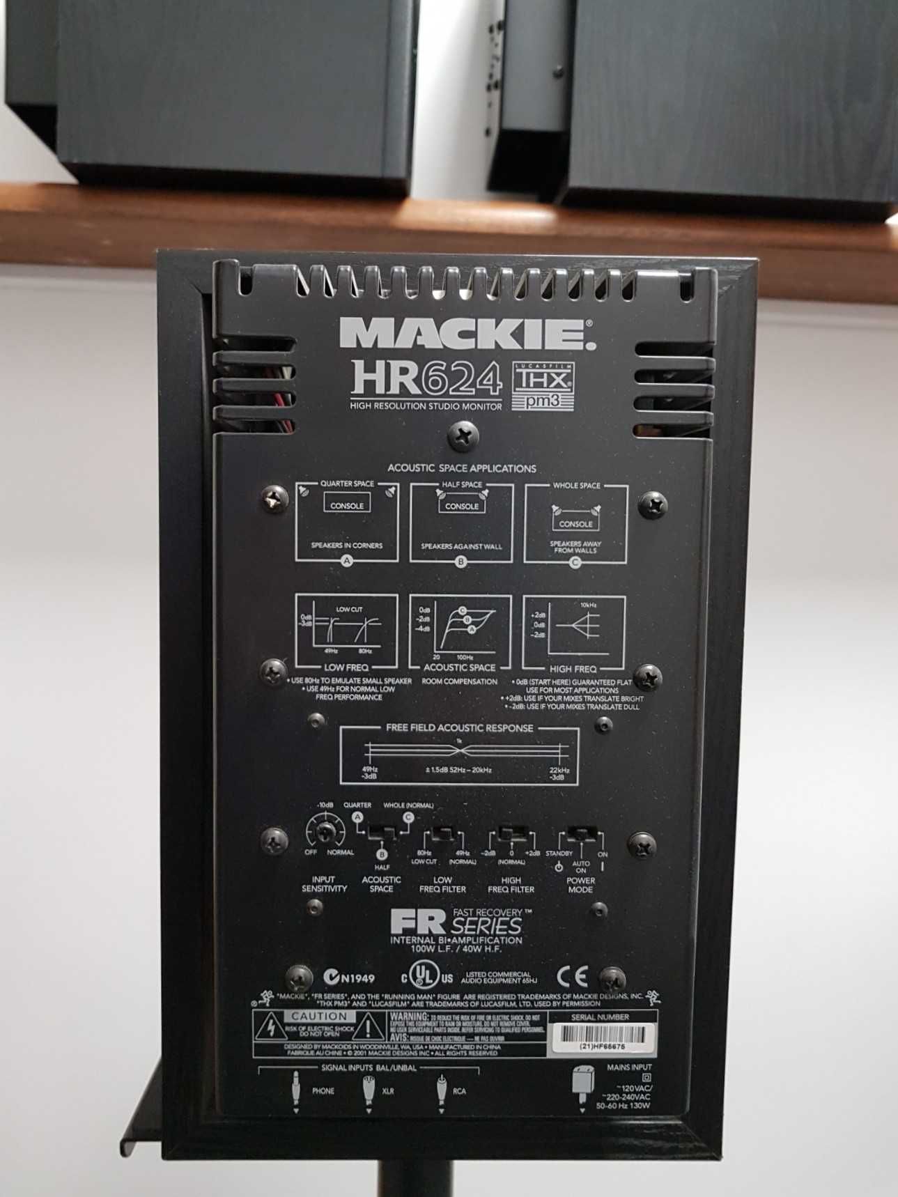 Kolumny głośnikowe monitory Mackie HR624