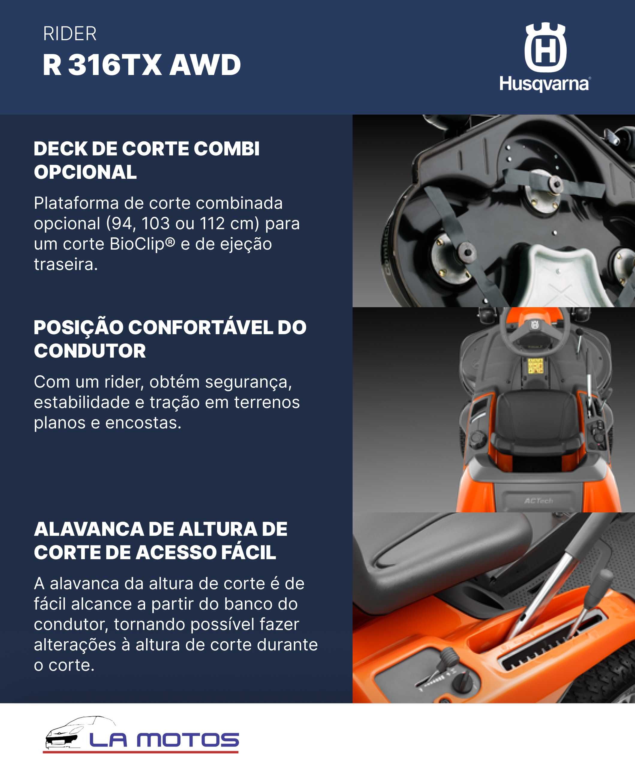Rider Corta relvas Husqvarna  R 316TX