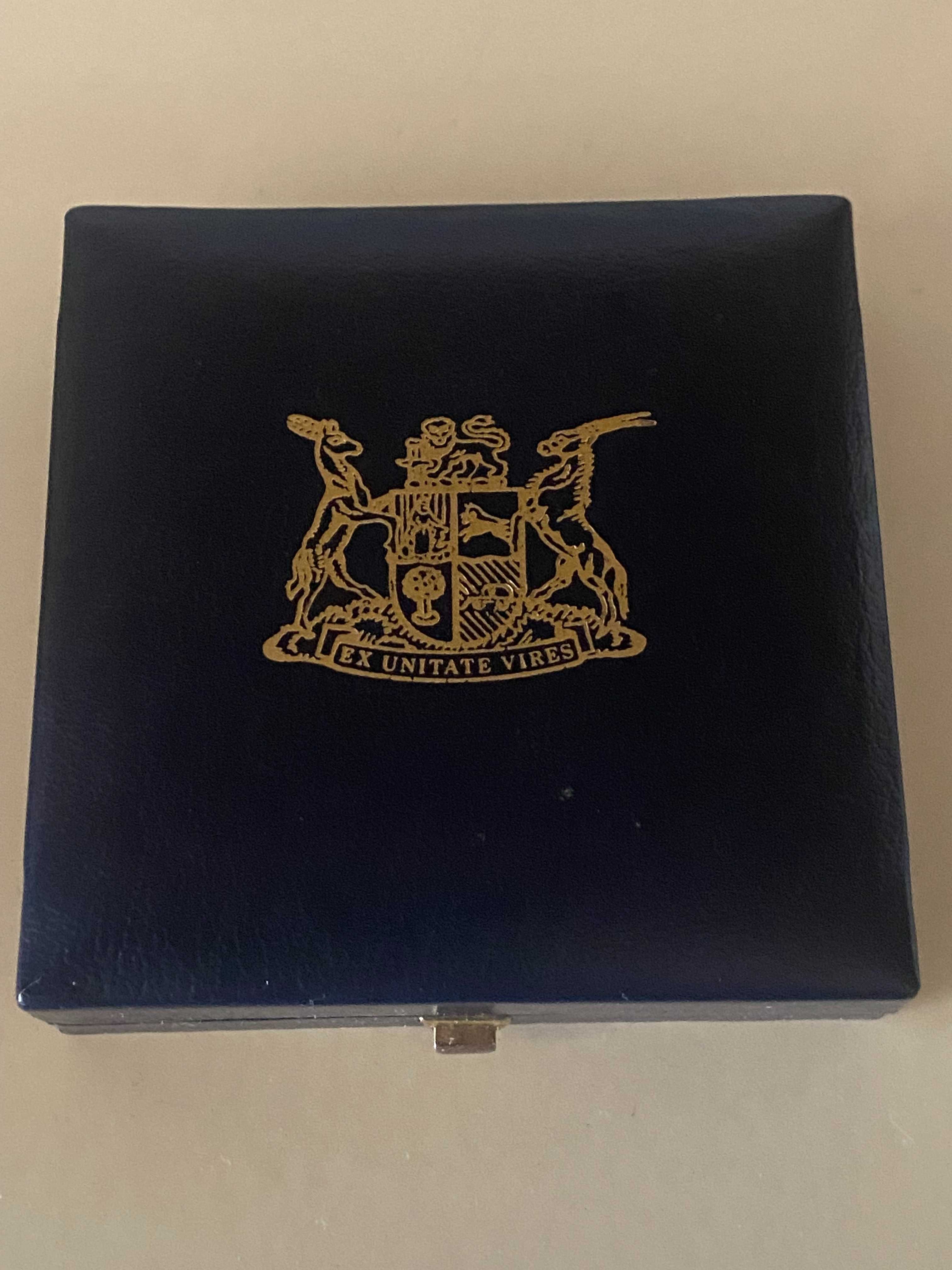 Moeda sul-africana de prata de um rand de 1966