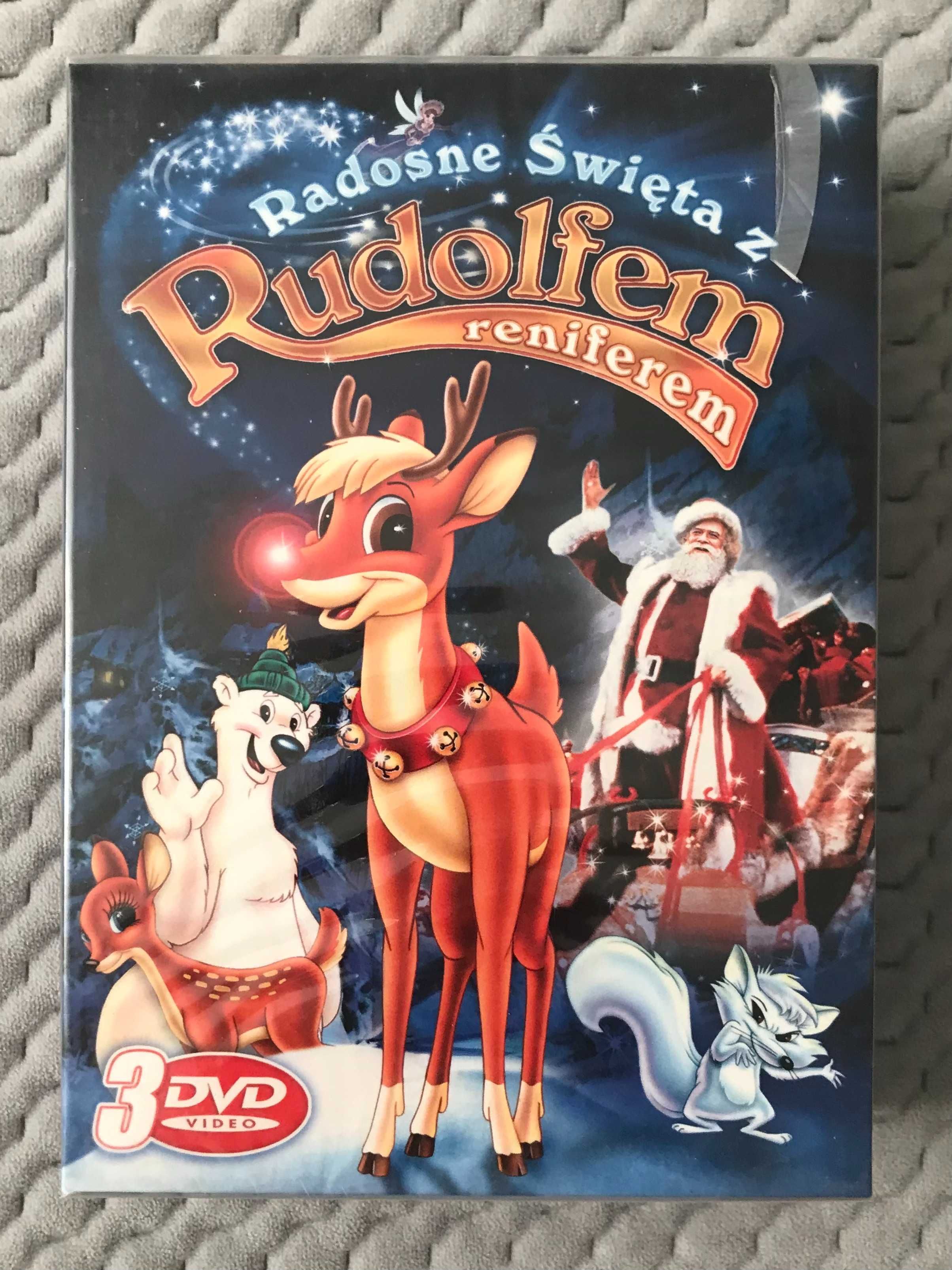 "Radosne Święta z Rudolfem Reniferem" - BOX 3 DVD FOLIA!!!