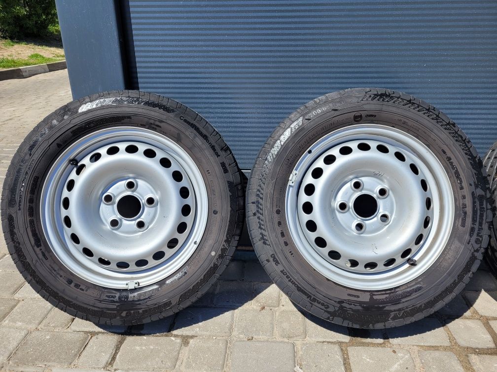 Koła Felgi 4×Vw Transporter T5 T6 + opony letnie 205/65R 16C