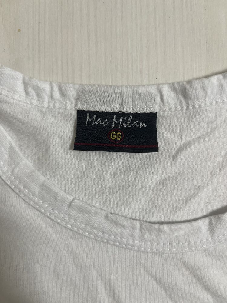 T-shirt Branca sem mangas Mac Milan de Verão