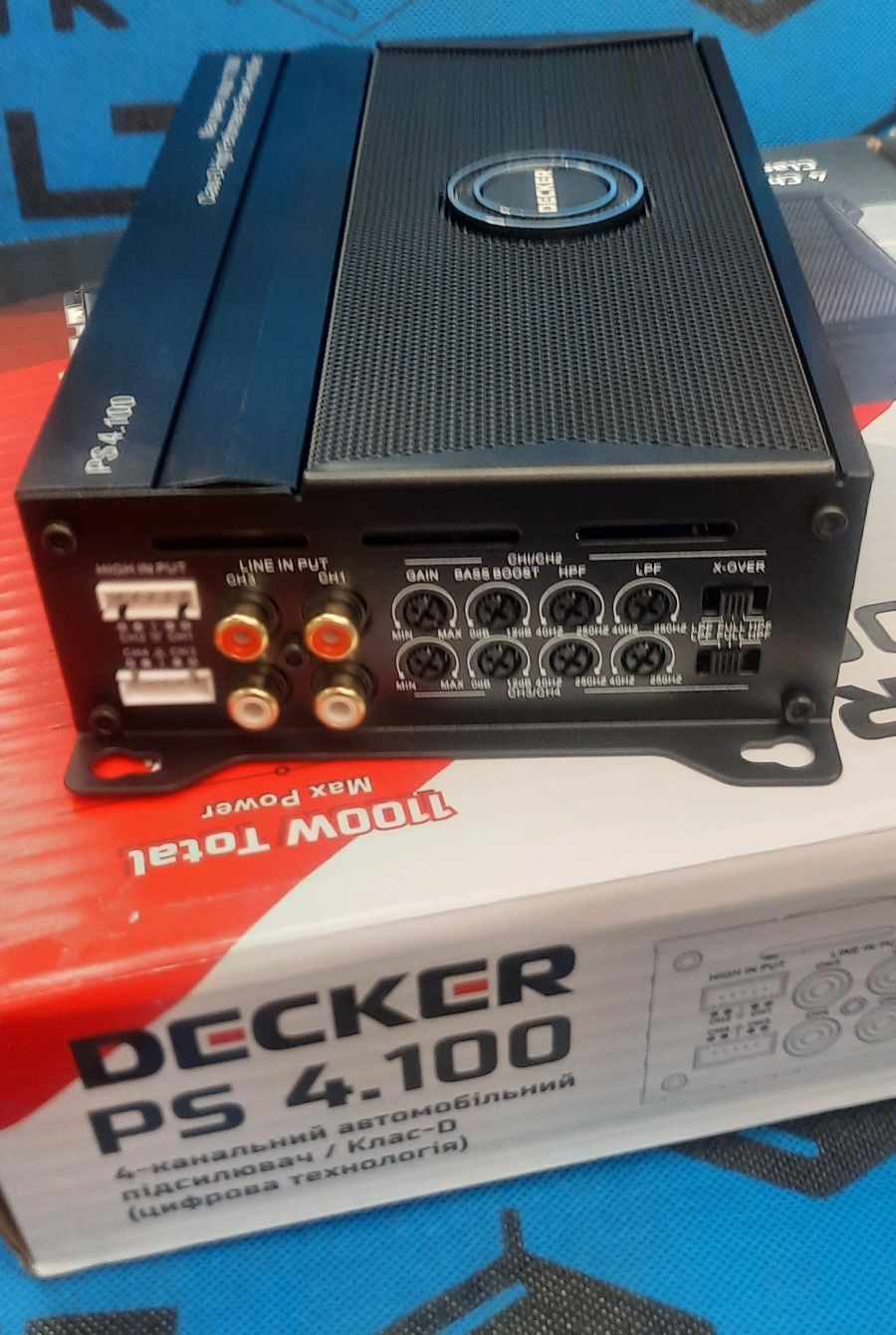 4-канальний автомобільний підсилювач Decker PS 4.110
