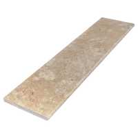 Stopień trawertynowy Classic szlifowany z bullnose 135x33x3 cm