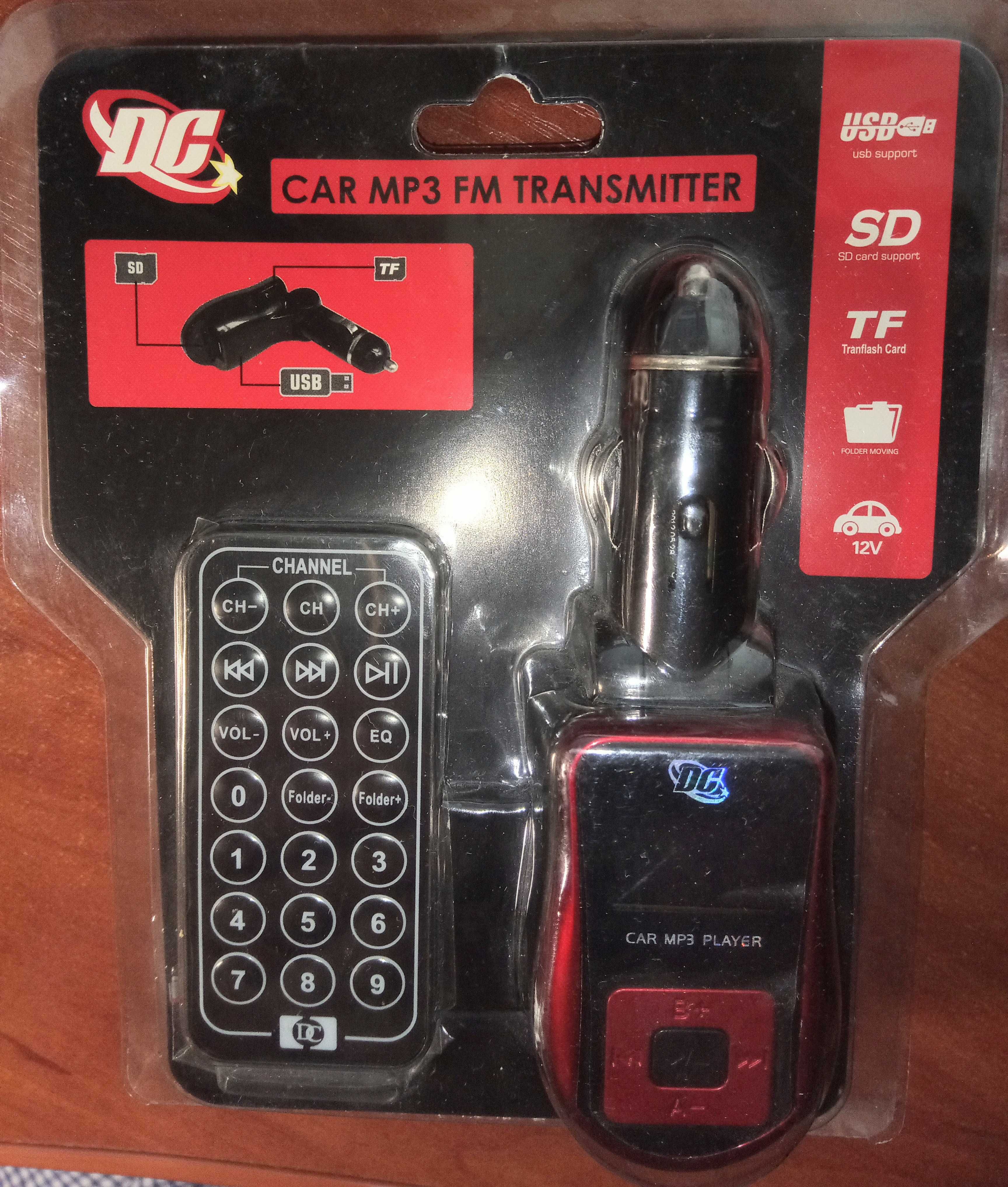 Автомобильный USB/FM-трансмитер для прослушивания MP-3 файлов