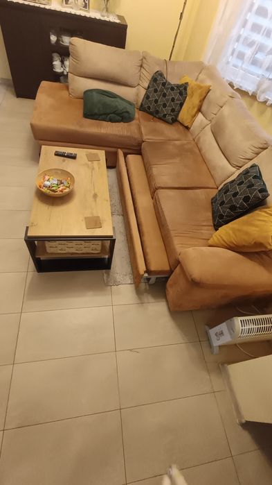 Sofa narożna z funkcją spania