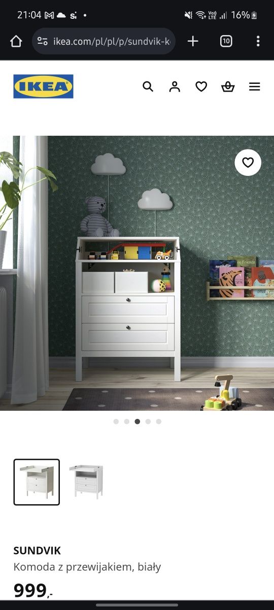 Komoda IKEA Sundvik z przewijakiem